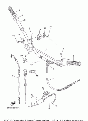 STEERING HANDLE CABLE