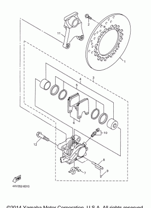 REAR BRAKE CALIPER