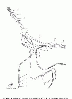 STEERING HANDLE - CABLE