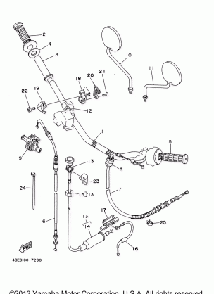 STEERING HANDLE CABLE