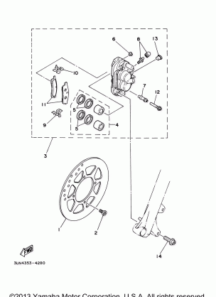 FRONT BRAKE CALIPER