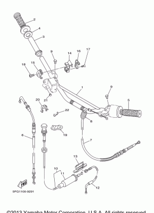 STEERING HANDLE CABLE