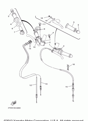 STEERING HANDLE CABLE