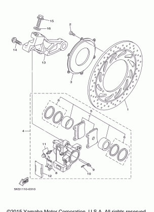 REAR BRAKE CALIPER