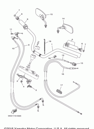 STEERING HANDLE CABLE