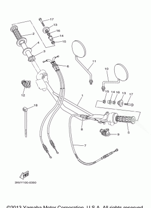 STEERING HANDLE CABLE