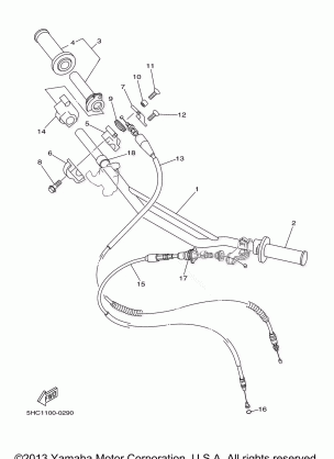 STEERING HANDLE CABLE