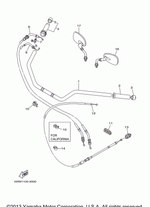 STEERING HANDLE CABLE