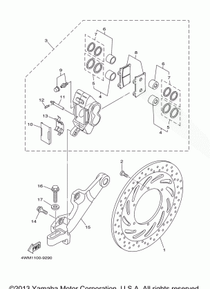 REAR BRAKE CALIPER