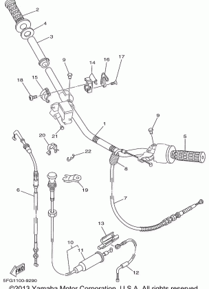 STEERING HANDLE CABLE