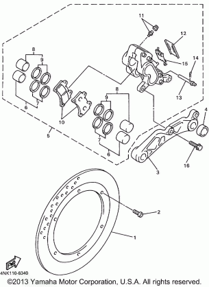 REAR BRAKE CALIPER