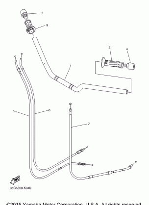 STEERING HANDLE CABLE