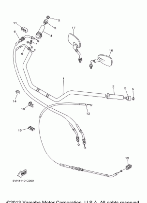 STEERING HANDLE CABLE