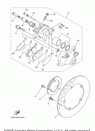 REAR BRAKE CALIPER