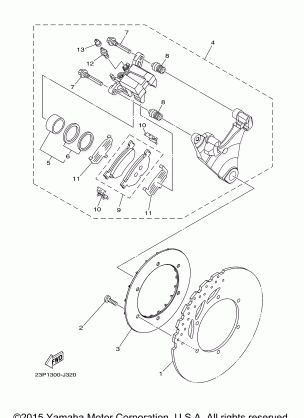 REAR BRAKE CALIPER