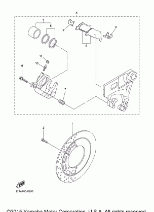 REAR BRAKE CALIPER