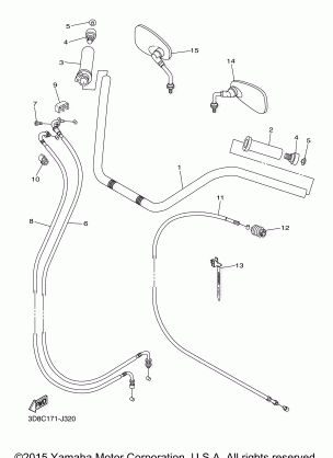 STEERING HANDLE CABLE