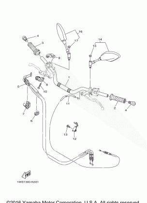 STEERING HANDLE CABLE