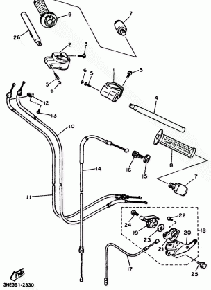 STEERING HANDLE CABLE