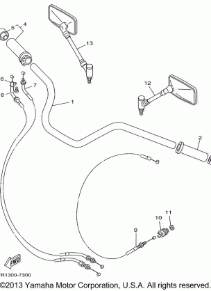 STEERING HANDLE CABLE