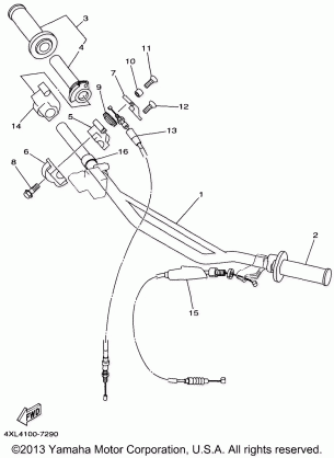 STEERING HANDLE CABLE