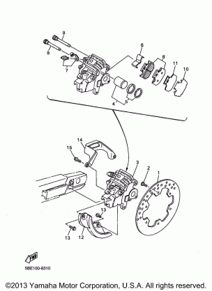 REAR BRAKE CALIPER