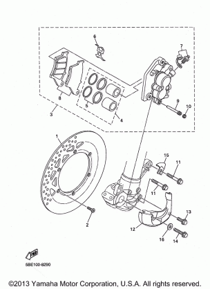 FRONT BRAKE CALIPER