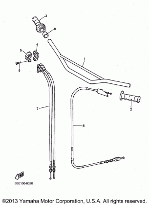 STEERING HANDLE CABLE