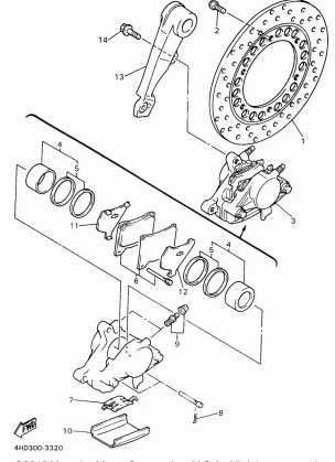 REAR BRAKE CALIPER