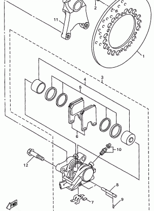 REAR BRAKE CALIPER