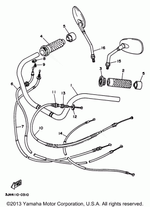 STEERING HANDLE CABLE