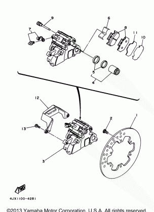 REAR BRAKE CALIPER