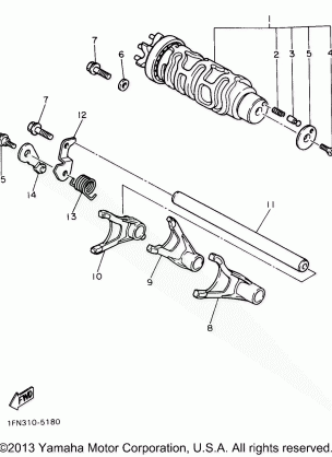 SHIFT CAM SHIFT FORK