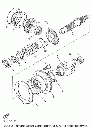 MIDDLE DRIVE GEAR