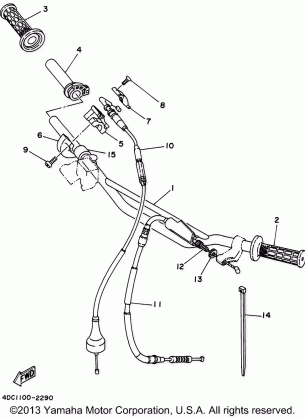 STEERING HANDLE - CABLE