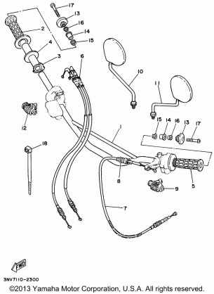 STEERING HANDLE - CABLE