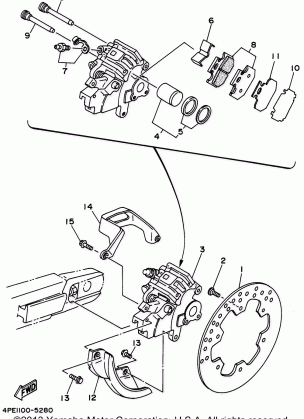 REAR BRAKE CALIPER