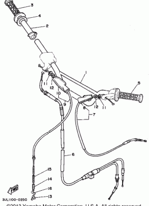 STEERING HANDLE - CABLE