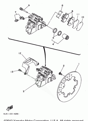 REAR BRAKE CALIPER