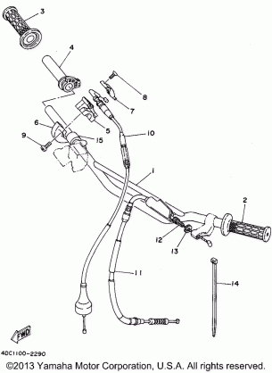 STEERING HANDLE - CABLE