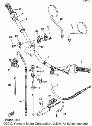 STEERING HANDLE CABLE