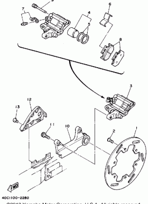 REAR BRAKE CALIPER