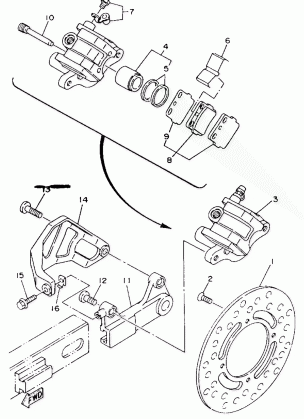 REAR BRAKE CALIPER