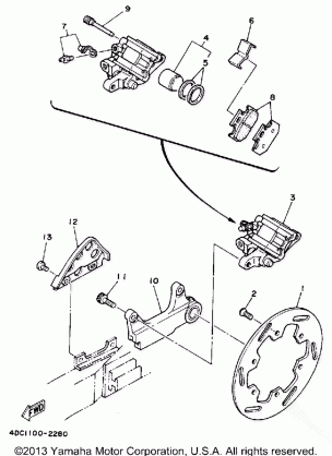 REAR BRAKE CALIPER