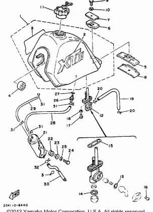 FUEL TANK (CALIFORNIA MODEL ONLY)