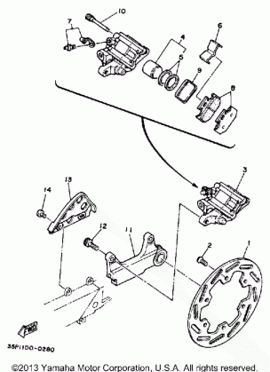 REAR BRAKE CALIPER