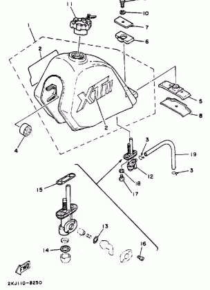 FUEL TANK (NON-CALIFORNIA MODEL)