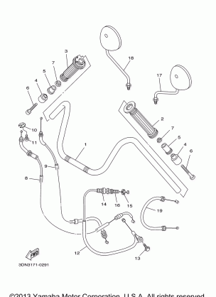 STEERING HANDLE CABLE