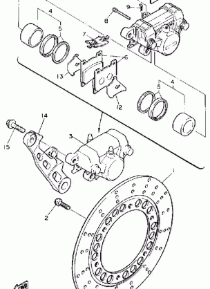 REAR BRAKE CALIPER