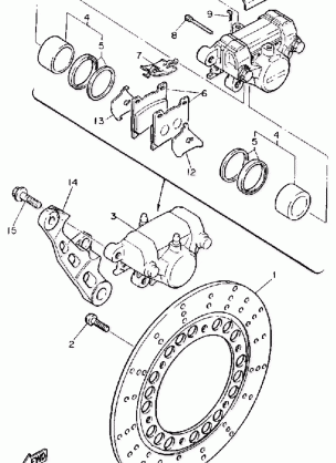 REAR BRAKE CALIPER